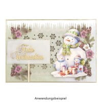 Motiv-Grußkarten, Christrosen-Rahmen, 11,5cm x 16,5cm, 5 Farben, inkl. Umschläge, 10 Stück