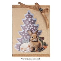 3-D Motive, Tiere im Winter, 7,5-10cm, 10 Motive