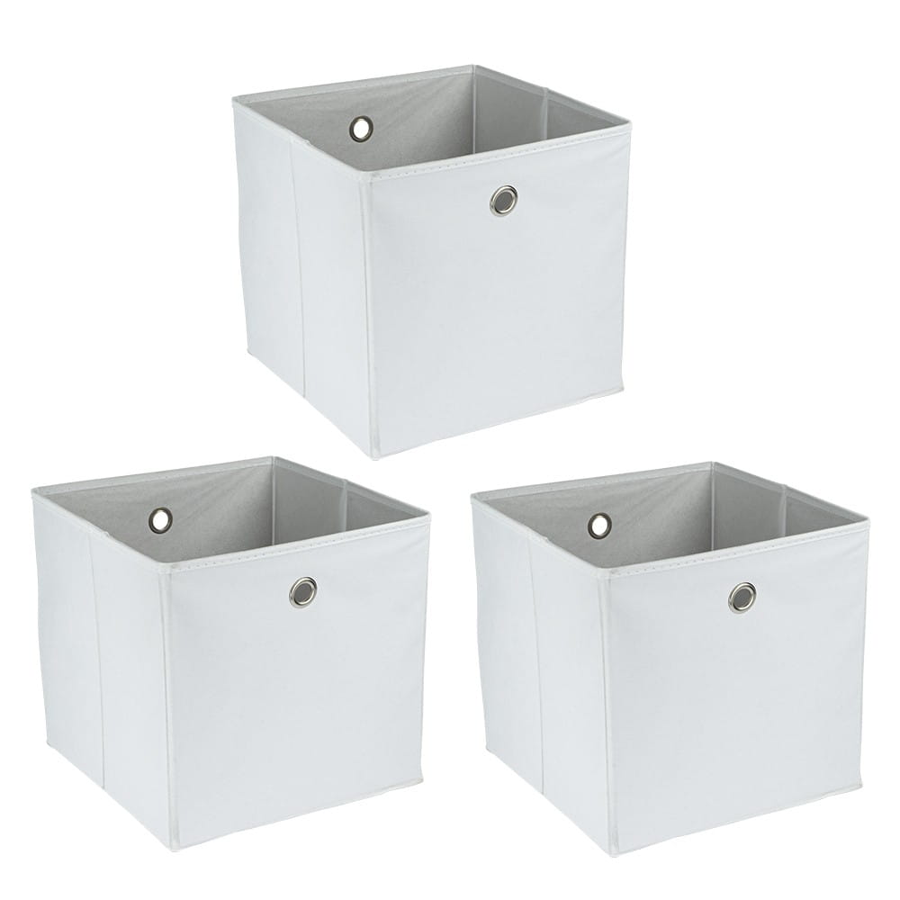 Faltbare Aufbewahrungsboxen, 30cm x 30cm x 30cm, weiß, 3 Stück | Sortier- & Aufbewahrungsboxen | Aufbewahrung & Ordnungshelfer | Bastelbedarf