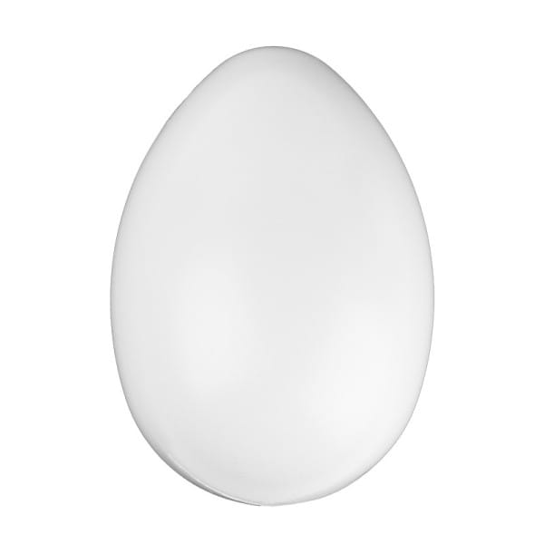 Kunststoff-Eier mit Loch, 14 cm hoch, Ø 9,5 cm, weiß, 4 Stück