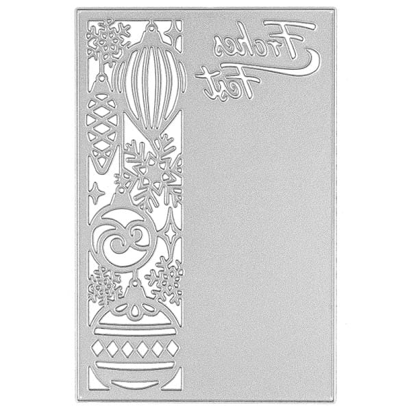Stanzschablone, Frohes Fest 4, 14,5cm x 9,5cm