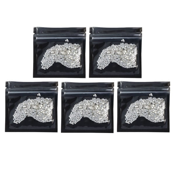 Strass-Steine, Kristall-Glas, facettiert, Ø3mm, 1,6mm hoch, klar-transparent, 2500 Stück