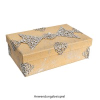Kraftpapier-Geschenkboxen, rechteckig, verschiedene Größen, Rohlinge zum Weiterverzieren, 10 Stück