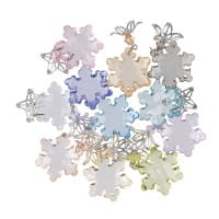 Acrylglas-Anhänger mit Perlenkappe, Design 4, 4cm x 2,7cm, 11 verschiedene Farben, 20 Stück
