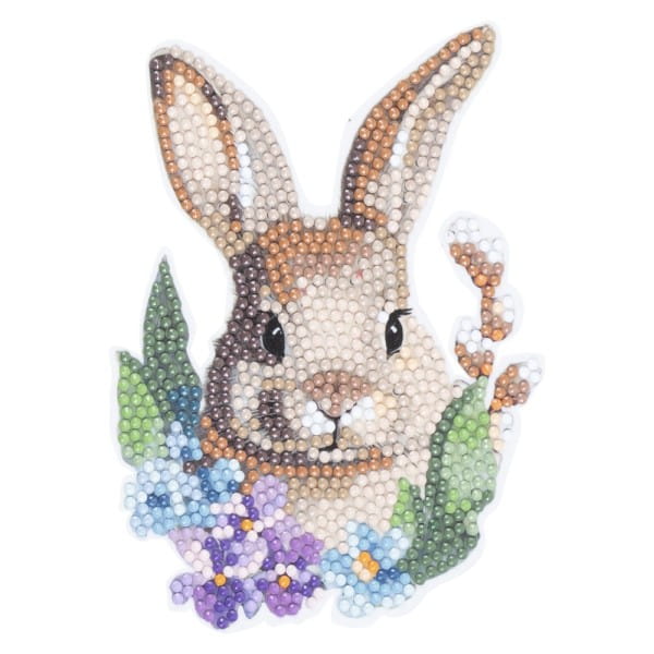 Diamond-Painting-Sticker, Osterhasen, DIN A4, 4 Bogen