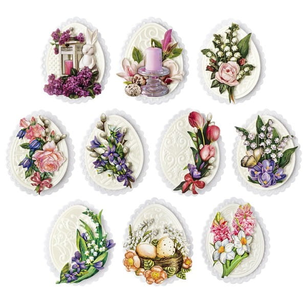 3-D Motive Deluxe, Zauberhafte Osterzeit 2, 8-10cm, 10 Motive