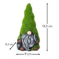 Deko-Wichtel mit Schaufel und Eimer, 18,5cm hoch, 9cm x 8,3cm, zum Aufstellen
