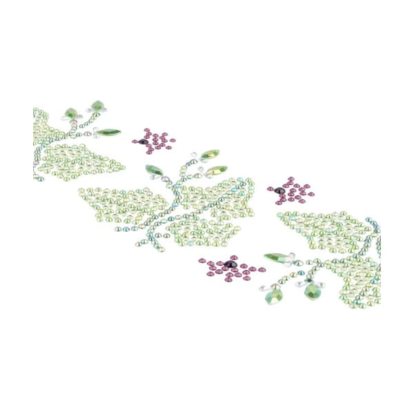 Strass-Ornamente, Blumen & Blätter, mehrfarbig, teilweise mit Veredelung, 5 Bogen