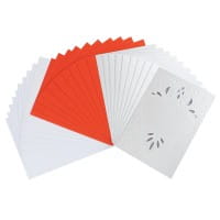 Deluxe-Grußkarten "Ornament", B6, 10 Stück, inkl. Einleger & Umschläge
