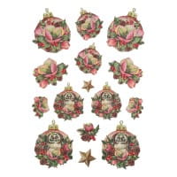 3-D Relief-Sticker, Baumschmuck 1, verschiedene Größen, selbstklebend