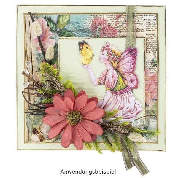 3-D Relief-Sticker, Zauberhafte Elfen 5, 21cm x 30cm, verschiedene Größen, selbstklebend