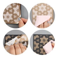 Premium-Transfers, Wünsche rund ums Jahr, 10cm x 30cm, Goldfolie, 10 Bogen