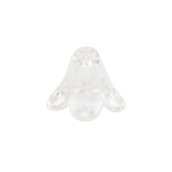 Blütenkelche, 1cm x 1,4cm, transparent, 20 Stück