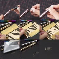 Folientransfer-Stift, mit feiner Spitze, 3 Rollen Folie (je 8cm x 50cm), inkl. 2x AAA Batterien