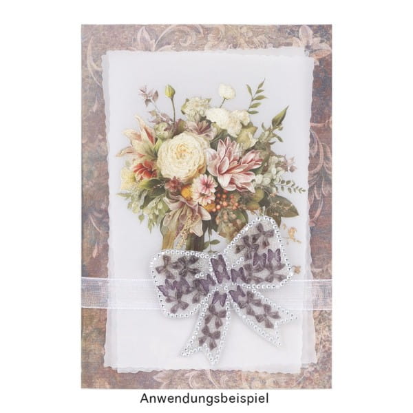 Miniatur-Schmuckstein-Schleifen, transparent, 0,9cm x 1cm x 0,2cm, aubergine, 100 Stück