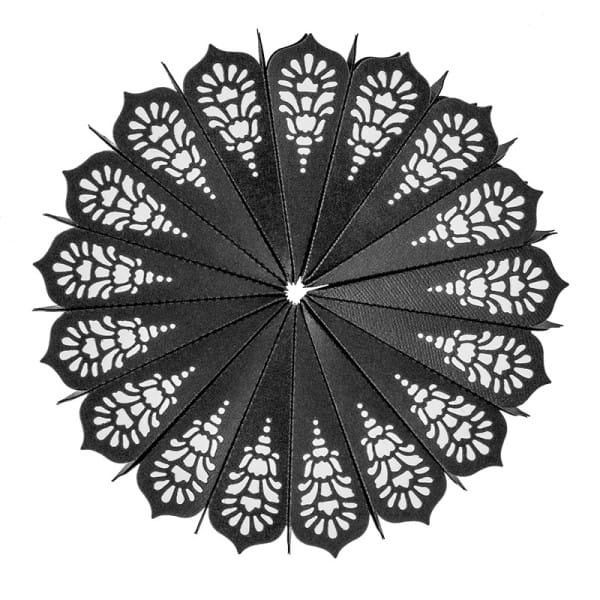 Stanzschablonen, Faltblumen, 4 Stück