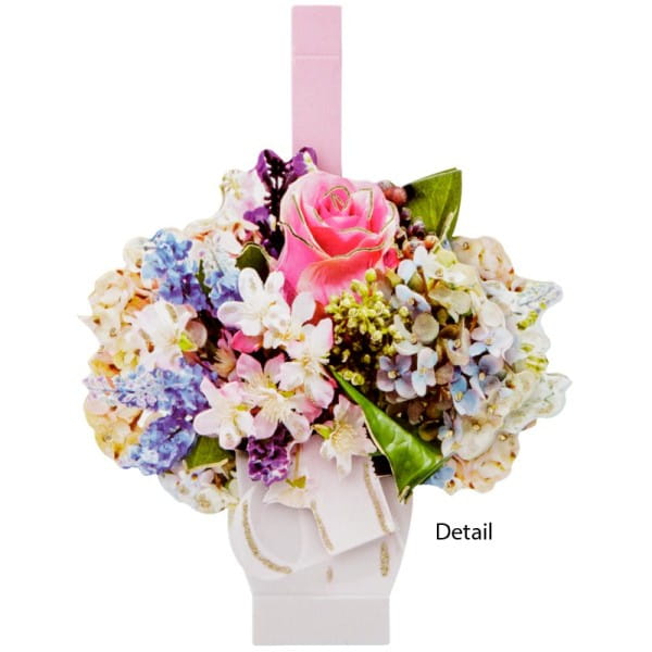 Pop-Up 3-D Motive, Blumensträuße, Gold-Gravur, 8-13,5cm, 10 Motive