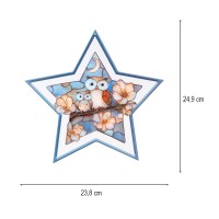 Motiv-Windradfolien, Perlmutt-Mosaik-Optik, Sterne, Waldtiere, 23,8cm x 24,9cm,, 8 Designs, 8 Stück
