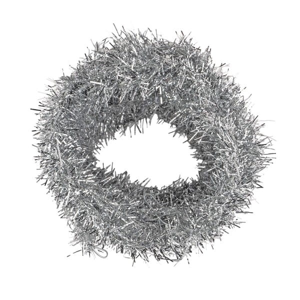 Lamettaband mit Draht, 3m lang, silber-metallic