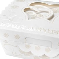 Zier-Faltboxen, Design 2, 13cm x 13cm x 5,5cm, 10 Stück