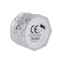 LED-Teelichter, Ø4cm, 5cm hoch, facettiert, kaltweiß, 12 Stück