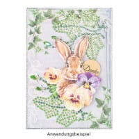 Strass-Ornamente, Blumen & Blätter, mehrfarbig, teilweise mit Veredelung, 5 Bogen