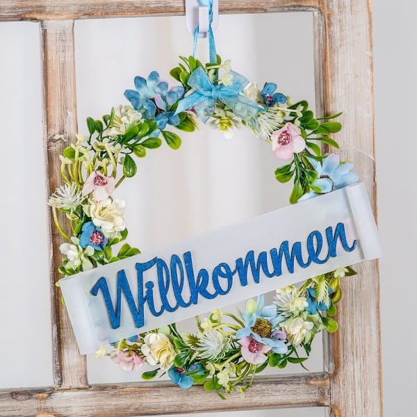 Deko-Blüten, Blütenköpfe, Ø 2,5cm, weiß-pink, 50 Stück