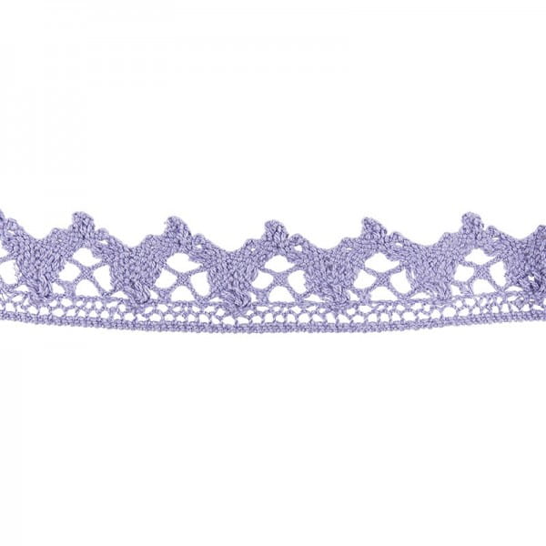 Häkelspitze Design 6, 2,1cm breit, 2m lang, flieder