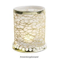 Deko-Stoff, Netzoptik 1, 28cm breit, 3m lang, gold