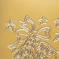 Sticker, Weihnachtsglocken, gold