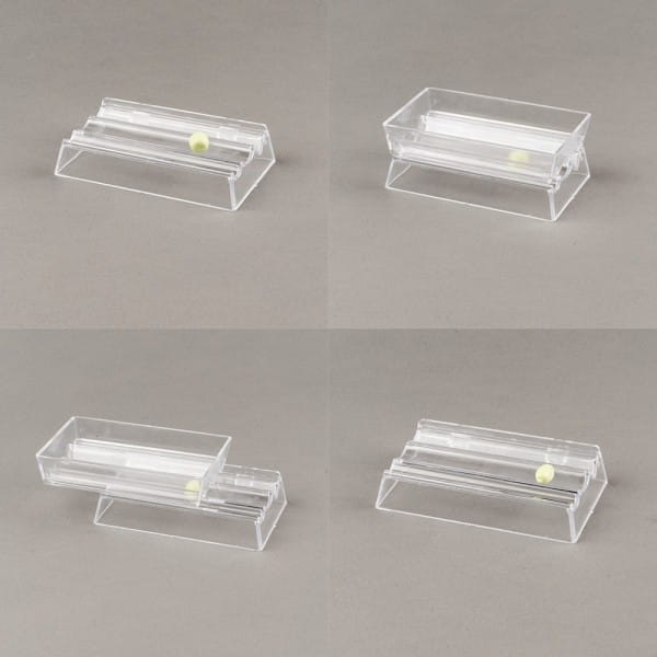 Perlen-Former, 2-teilig, transparent, für 3 unterschiedl. Perlen-Formen, inkl. Zubehör