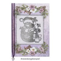 Motiv-Grußkarten, Christrosen-Rahmen, 11,5cm x 16,5cm, 5 Farben, inkl. Umschläge, 10 Stück