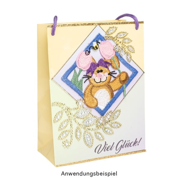 Strass-Ornamente, Blumen & Blätter, mehrfarbig, teilweise mit Veredelung, 5 Bogen