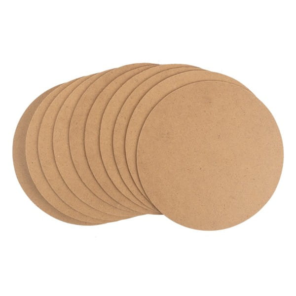 Kreativ-Platten, rund, Ø 14cm, Stärke: 2mm, 10 Stück