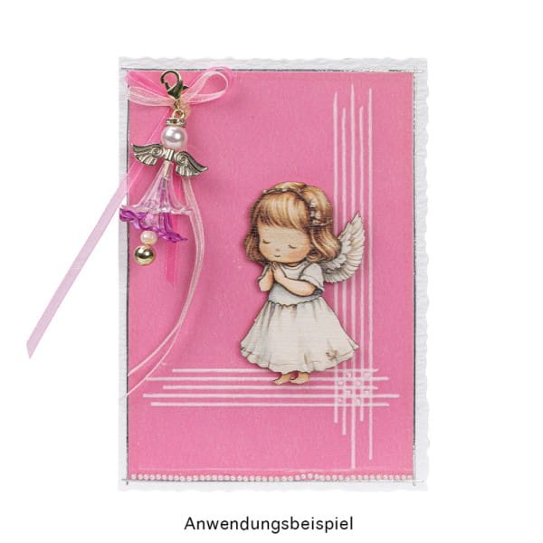 Engelsflügel, Design 2, 2,3cm, hellgold, 20 Stück