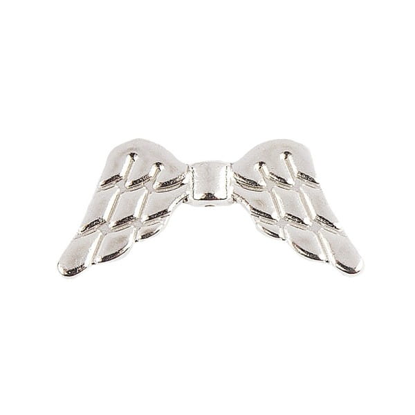 Engelsflügel, Design 1, 2,3cm, silber, 20 Stück