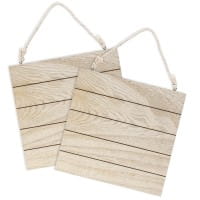 Holzplatten, Nostalgie 2, 24cm x 24cm x 0,6cm, mit Aufhängung, 2 Stück