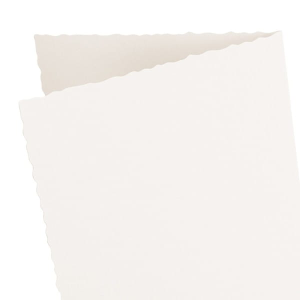 Grußkarten, Bütten-Optik, 11,5cm x 16,5cm, 300g/m², ecru, inkl. Umschläge, 10 Stück