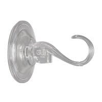 Vakuum-Saugnapf-Haken, 6,8cm x 9,5cm x 3,7cm, Tragkraft 5kg, transparent, 4 Stück