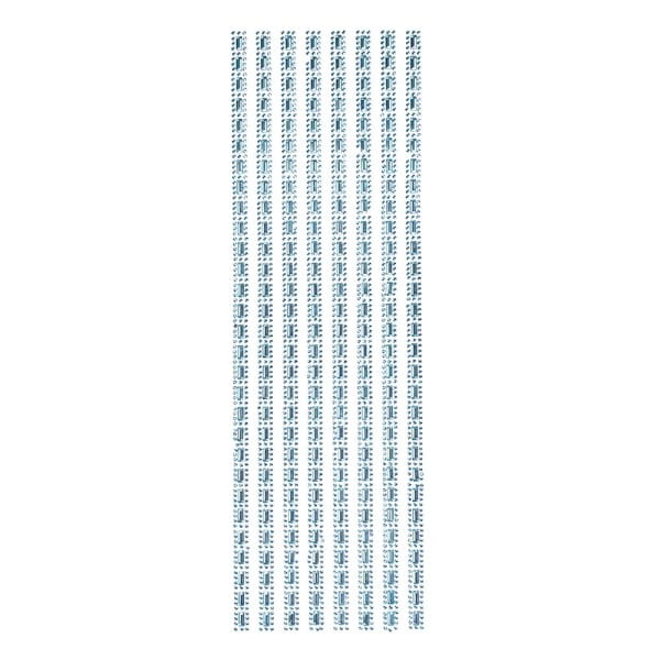 Schmuckstein-Bordüren Mira, selbstklebend, facettiert, 29cm, hellblau-irisierend