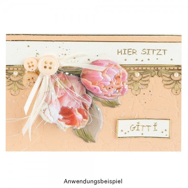 3-D Relief-Sticker, Ostergrüße 2, Design 4, 21cm x 30cm, verschiedene Größen, selbstklebend