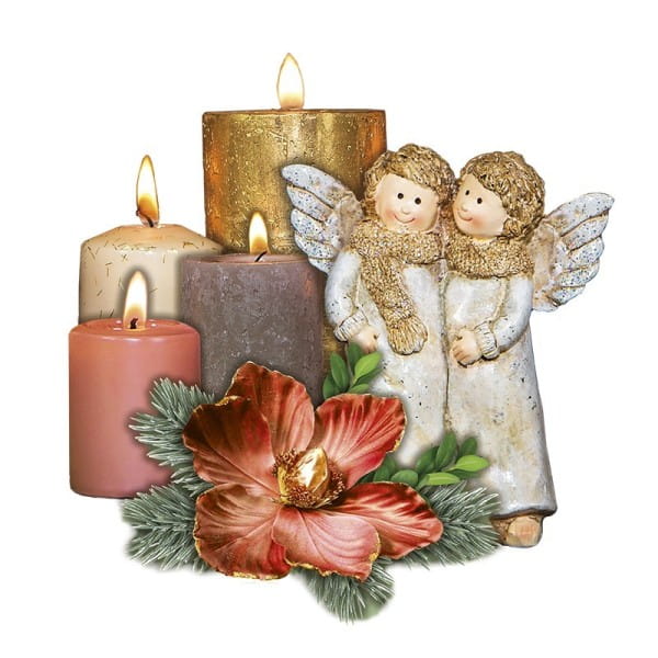 3-D Motive, Adventskerzen, 7,5-9,5cm, 10 Motive