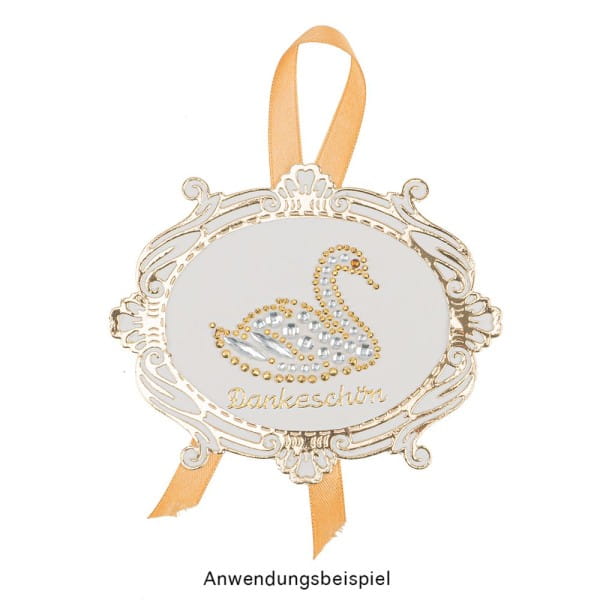 Strass-Ornamente, Sortierung 4, mehrfarbig, teilweise mit Veredelung, 5 Bogen