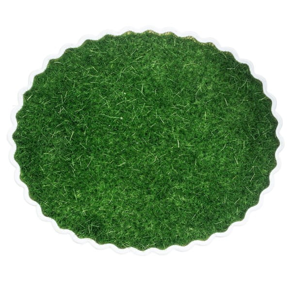 Steckschale Design 4, Steckmasse in Grasoptik, 10,5cm x 8,7cm x 5,5cm