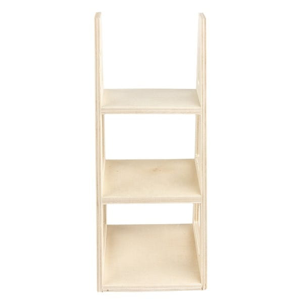 Treppen-Regal aus Holz, 16cm x 7cm x 8cm