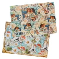 Reispapiere, Weihnachten 4, DIN A4, 2 Designs