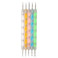 Rundkopfnadeln für Easy Dotting, Punktierungswerkzeuge mit Metall-Spitzen, 5 Stück
