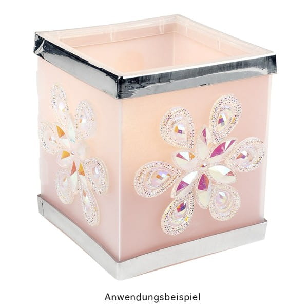 Kristallkunst-Schmucksteine, Tropfen 5, 1,7cm x 2,4cm, transparent, klar, irisierend, 28 Stück