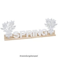 Blumensträuße, Holz, 11cm x 9,1cm x 0,5cm, weiß, 10 Stück