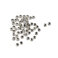 Strass-Steine, Kristall-Glas, facettiert, Ø 3mm, 1,6mm hoch, klar-transparent, 500 Stück